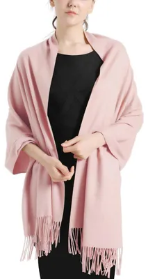 Produktbild von Pashmina Stola und Schal Damen Altrosa 70 x 200 cm