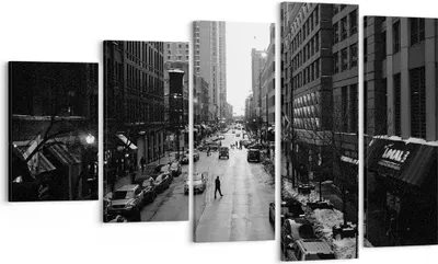 Produktbild von Bild auf Leinwand - Leinwandbild - Stadt Straße Haus - 100x60cm - Wand Bild - Wanddeko - Wandbilder - Leinwanddruck - Bilder - Kunstdruck - Wanddekoration - Leinwand bilder - Wandkunst - EG100x60-3688