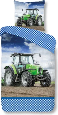 Produktbild von good morning Renforcé Kinder Bettwäsche - Traktor 135 x 200 cm Traktor, Trekker