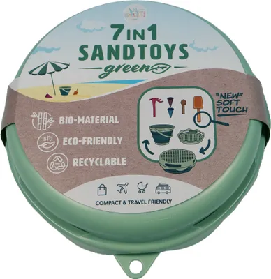 Produktbild von 7in1 Sandspielzeug Set GREEN, (Sand Toys)Plastic