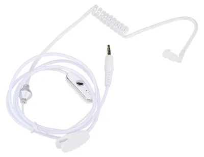 Zdjęcie produktu dla 3.5mm douszny zestaw słuchawkowy Słuchawka douszna Słuchawka douszna Walkie talkie (biała)