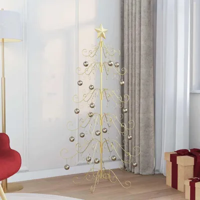 Immagine prodotto di Maison Exclusive - Albero di Natale in metallo dorato 150 cm Acciaio verniciato a polvere