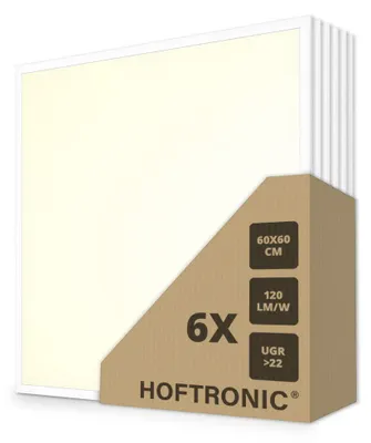 Image de HOFTRONIC - Panneau LED 60x60 cm 36W 3000K 4320 lm UGR22 Sans scintillement