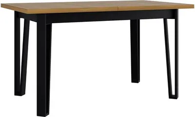 Obrázek produktu pro Rozkládací stůl do kuchyně 140x80 cm ALVARADO 6 - dub grandson / černý