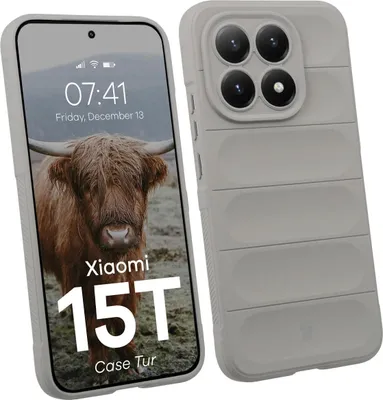 Produktbild von Robuste Handyhülle für Xiaomi 15T, Bizon Case Tur, Hellgrau