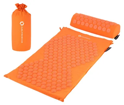 Image de Akm03 Set Orange Tapis D'acupression Hms Premium