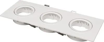 Produktbild von Einbaurahmen McShine "DL-483", eckig, 3-fach, 253x93mm, schwenkbar, weiß