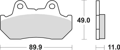 Immagine prodotto di Set di pastiglie freno, freno a disco TRW MCB512SV