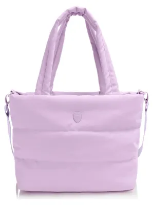 Image de HEYS sac à épaule sac à épaule bandoulière pour ordinateur portable The Puffer Tote Bag Lavenda lilas