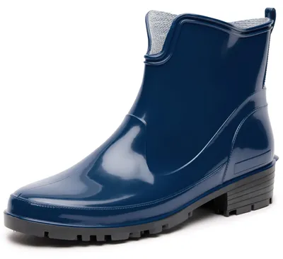 Produktbild von Ladeheid Damen Kurze Gummistiefel LA-930 (Dunkelblau, 42)