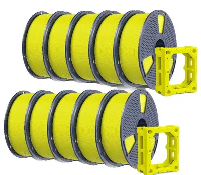Produktbild von 3D-Drucker-Filament, robust und flexibel, Hochgeschwindigkeitsdruck, PLAplus 2.0 Gelb