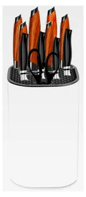 Produktbild von Universal Messerblock ohne Messer – Messerhalter und Organizer mit 21 Schlitzen und Abflussdesign