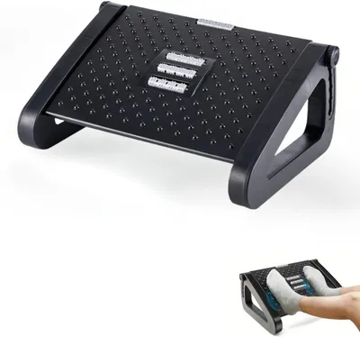 Obrázek produktu pro Nastavitelná podnožka pod stůl - Ergonomická podnožka do kanceláře - Protiskluzová