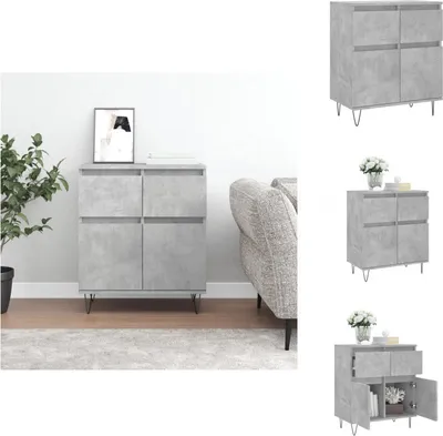 Produktbild von vidaXL Sideboard Betongrau 60x35x70 cm Holzwerkstoff -  Sideboards