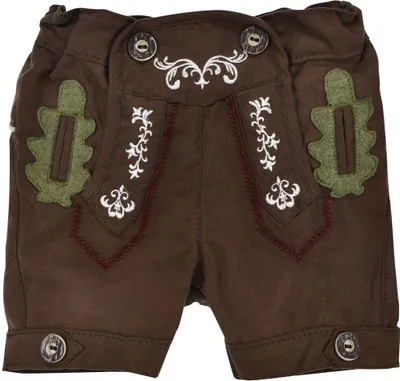 Produktbild von BONDI Jungen Kunstleder Shorts Hose "Lausbub" 91586 | Braun Größe: 86