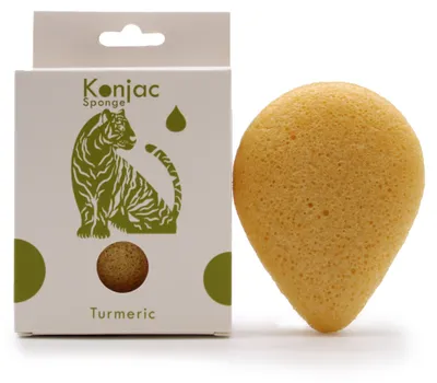 Immagine prodotto di Spugna viso konjac - Curcuma - Anti-rughe
