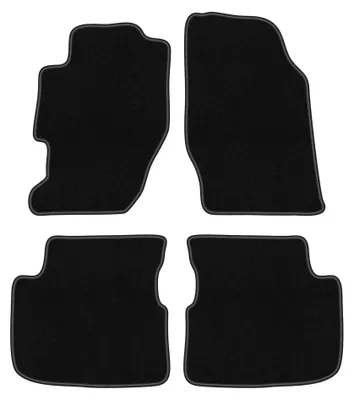 Zdjęcie produktu dla Dywaniki samochodowe welurowe BASIC do: Honda Accord VI (1998-2002, coupe) czarne, z mocowaniami