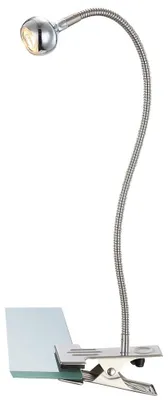 Produktbild von LED Klemmstrahler, silber, Flexo-Arm, max. Höhe 48 cm