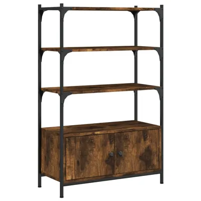 Produktbild von vidaXL Bücherregal 3 Fächer Räuchereiche 70x30x109,5 cm Holzwerkstoff