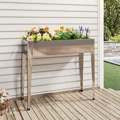 Obrázok produktu pre The Living Store Kvetináč 100,5x40,5x90 cm Pozinkovaná oceľ