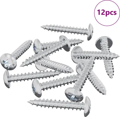 Zdjęcie produktu dla vidaXL Gwóźdź samogwintujący 12 szt. ocynkowany 4 x 25 mm