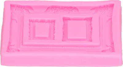 Obrázek produktu pro Silicone Mold Retro Photo Frame Picture Frame Fondant Cake Decoration Tool Chocolate Clay MoldPink