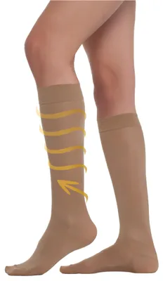 Productafbeelding van BEONTOP compressiekousen voor dames, 140 Den, 1 of 2 paar – kniekousen