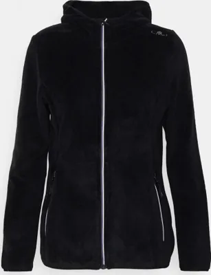 Produktbild von CMP HighLoft Fleece Damen Jacke mit Kapuze schwarz 38