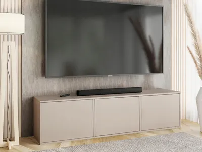 Produktbild von KierMoebel Tv Schrank EDI 3, Modern Lowboard Kaschmir 156,4x42x38,8 cm