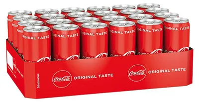 Obrázek produktu pro Coca Cola plechovka nealkoholického nápoje s kofeinem 330 ml 24 balení