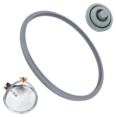 Dichtungsringe für Schnellkochtopf 22 cm, 2er-Set Silikon