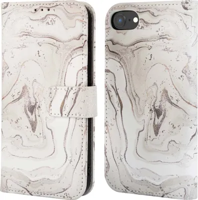 Produktbild von imoshion Design Klapphülle iPhone 16e - Sandy Marble