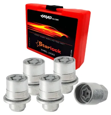 Zdjęcie produktu dla Zestaw blokad kół do Land Rover Discovery 3 4 5 od 2005 r. Srebrny 4 szt. M14X1.5