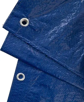 Produktbild von Unyqoos® Abdeckplane 6×10 m (60 m²) 90 g/m² – blau/grün, umweltfreundliches PP/PE-Gewebe, beidseitig beschichtet, wasserfest & UV‑stabil, Alu‑Ösen alle 100 cm