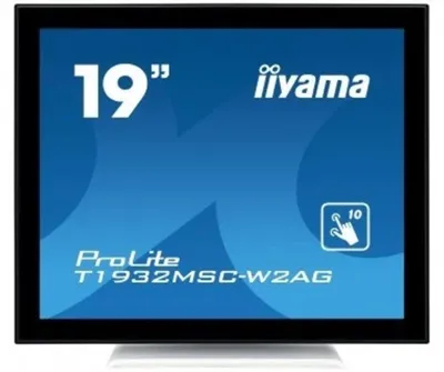Produktbild von iiyama ProLite T1932MSC-W2AG, 48,3 cm (19"), 1280 x 1024 Pixel, LED, 14 ms, Schwarz, Weiß