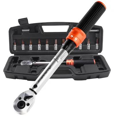 Produktbild von 14-teiliges Momentenschlüssel-Set, 1/4", mit Drehmomentbereich 1-25 Nm