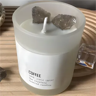 Produktbild von Elegante Duftkerze Kaffee mit Kristall KP32743