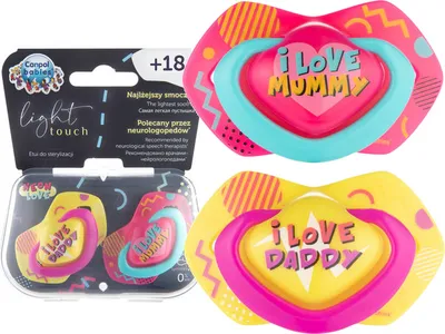 Produktbild von Canpol Babies | Schnuller Light Touch - 6-18 Monate - Blau - Hipoallergen, Ergonomisch