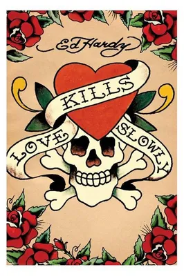 Productafbeelding van ED HARDY - Love Kills Slowly - 61x91,5 cm - Poster
