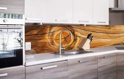 Produktbild von Küchenrückwandfolie - Selbstklebend, Wasserbeständig - 260 x 60 cm - Holzoptik