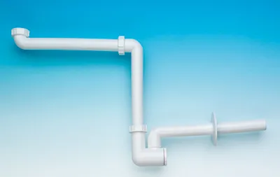 Produktbild von Naber Waschtisch-Möbel- Siphon, weiß  - Montagematerial