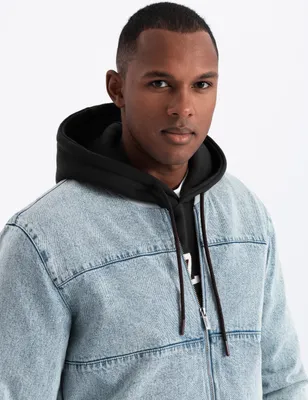 Zdjęcie produktu dla Ombre Clothing Herren-Bomber Ndamukong hellblau M