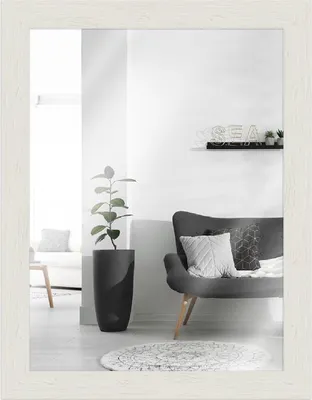 Produktbild von MendeFrames H750 Wandspiegel Strandhaus weiß 50x65 cm