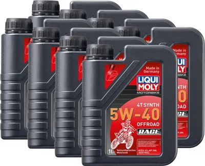 Produktbild von 8x Liqui Moly 3018 Motorbike 4T MotorradQuad ATV SxSs Synth Offroad Race 5W-40 1L