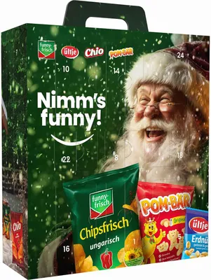 Produktbild von funny frisch Intersnack Knabber Adventskalender Classic 810g