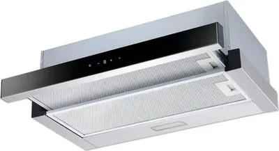 Image de Hotte à déflecteur plat PKM FS2-60BBGTY l x p 59,5 x 29,7 cm argent