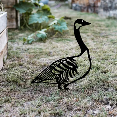 Image de Evila Originals, Goose 03, objet décoratif, noir, 60 x 37 cm