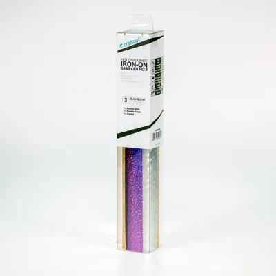Produktbild von craftcut® Holographic Iron-On Sampler No.4 30,5 x 30,5 cm