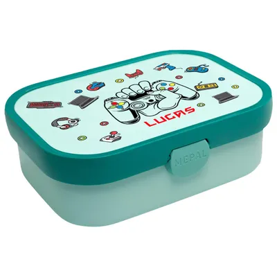 Produktbild von Personalisierte Brotdose mit Namen Spieler Große und praktische Brotdose für Kinder Wunderschöne Lunchbox für Mädchen und Jungen mit verschiedenen Motiven Gamer [087]