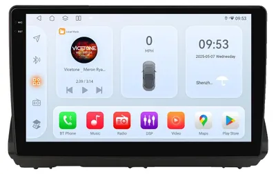 Productafbeelding van Autoradio, multimedia videospeler, navigatiesysteem, compatibel met Dacia Sandero Stepway / Renault Taliant 2021 - 2025, QS2 (8 kernen, 4G, 32GB)